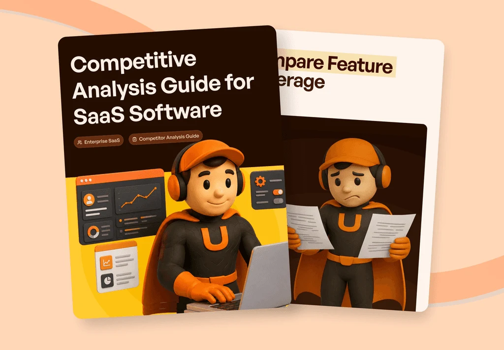 Competitive Analysis Framework for SaaS illustrated guide cover