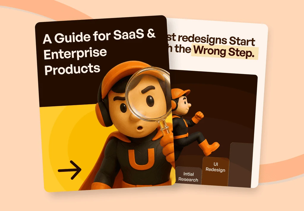The SaaS Redesign Research Framework illustrated guide cover