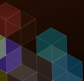 Isometric cubes illustrating structured data.